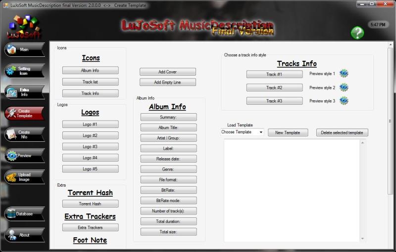 LuJoSoft Music Description Maker 2.0.0 full